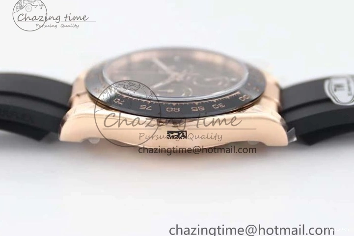 Steel 116515 Best RG Oysterflex A7750 904L Dial Edition Daytona Strap 1:1 on TWF Brown Roman 0419